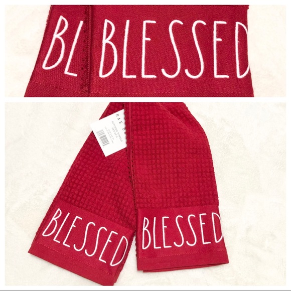 Rae Dunn Other - 🆕Rae Dunn Set of 2 BLESSED Kitchen Towels